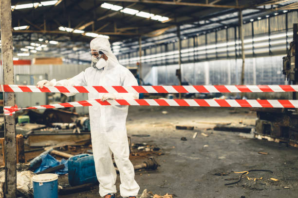 Professional Infectious Disease Decontamination technician working in Strathmore, NJ
